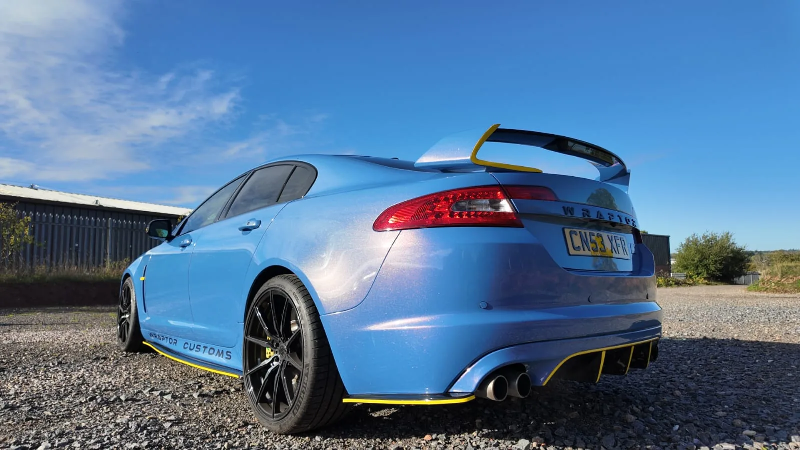Wraptor Customs Jaguar XFR with performance rear diffuser and upgraded wheels